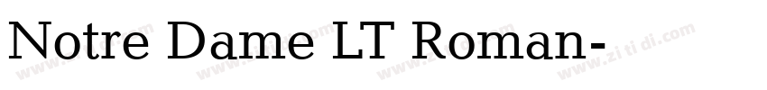 Notre Dame LT Roman字体转换